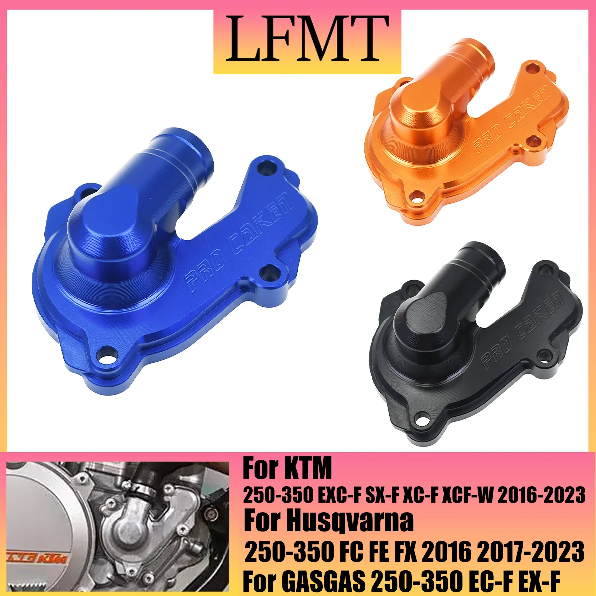 

Motorcycle CNC aluminum alloy water pump protective cover protector For KTM SX-F XC-F XCF-W EXC-F For HUSQVARNA FC FE FX 16-23