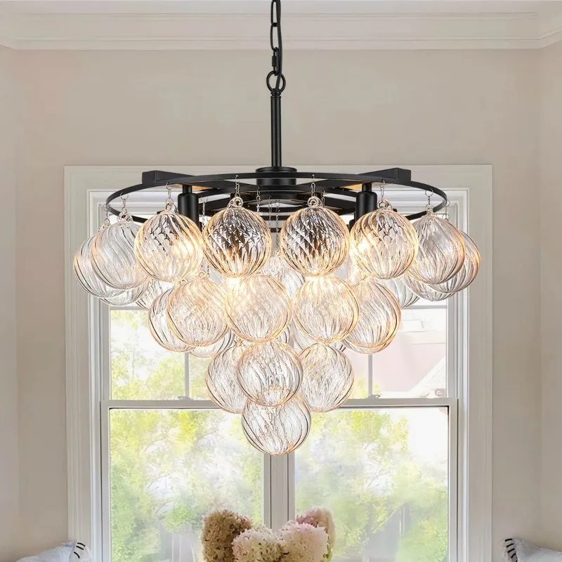 

Modern Luxury High-end LED Chandeliers Crystal Bubble Pendant Lights Home Decor Bedroom Villa Lobby Villa Lamp Lighting Fixtures
