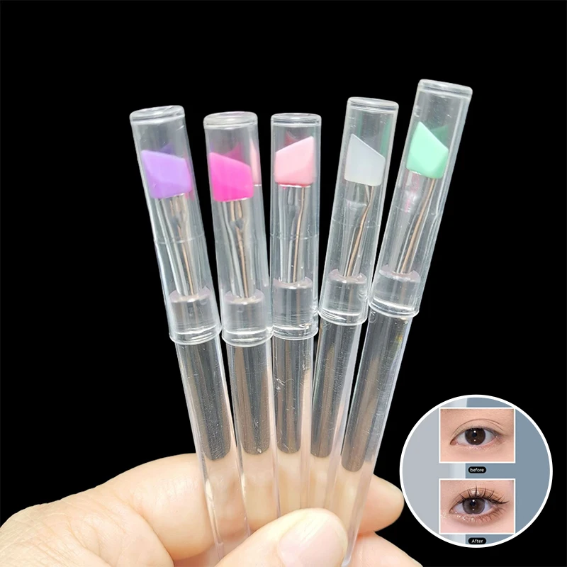 Silicone Eyelash Perm Lifting Wand Clean Up Rods Stick Hold Glue Lotions Spoon Lashes Brush Makeup Mascara Eyelas Extension Tool