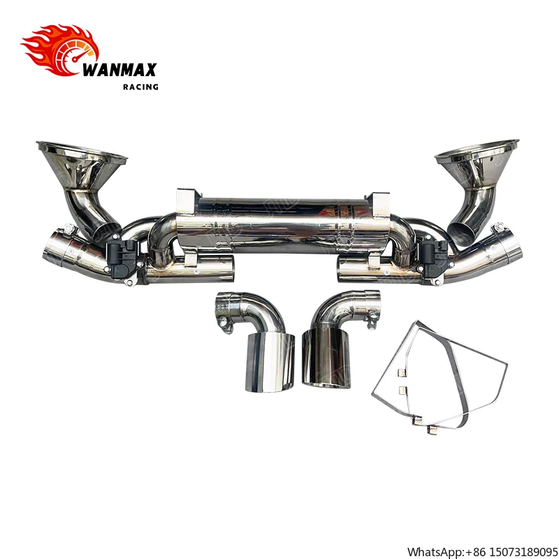 

High Performance Titanium Catback Exhaust System for 992 GT3 2021+ Racing Motorsport Upgrade Stainless Steel Features