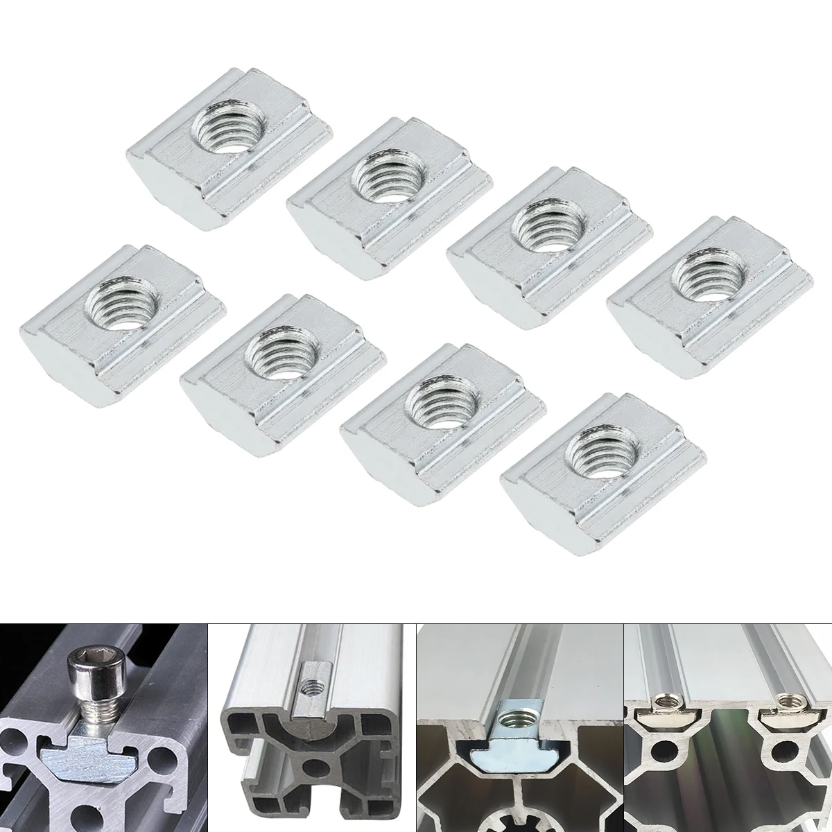 1/5/10PCS M5 for 20 Series Slot T Nut Sliding T Nut Hammer Drop In Nut Fasten Connector 2020 Aluminum Extrusions