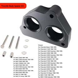Billet Throttle Body Spacer Kit For Chevrolet For GMC 4.3L 5.0L 5.7L 1988-1995