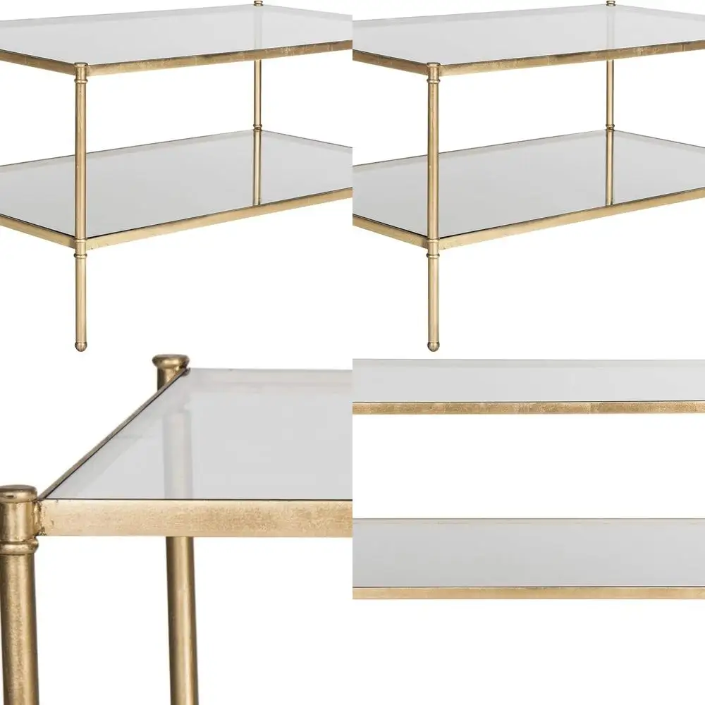 

Elegant Aslan Gold Home Coffee Table Collection