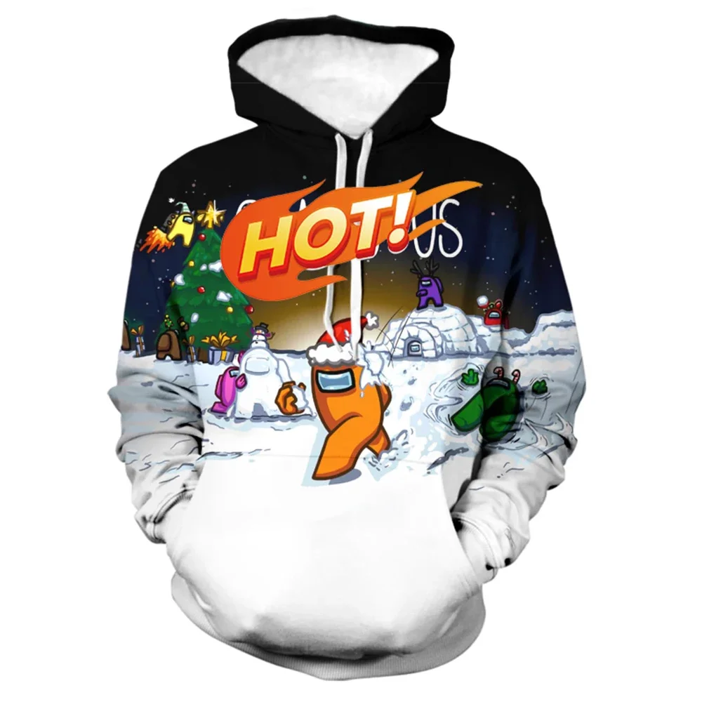 

New Men's Boutique Space Robot Printed Hoodie Men's Street Fashion Top Men's Sports Breathable Hoodie Men's Warm Winter Hoodie