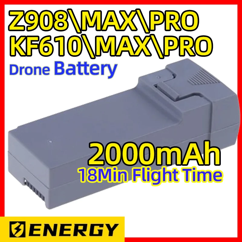 Z908\\MAX\\PRO 2,000mAh Drone RC Official Battery Free Shipping Accessory For Z908/Z908Pro/Z908Max/KF610 3.7V Battery