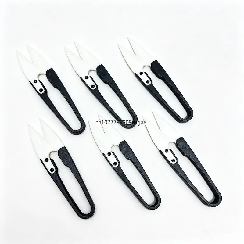 Insulated Ceramic U-Shaped Scissors Special Battery Repair Anti-Static Insulation Safety Wire Cutting Anti-Rust Scissors Tools