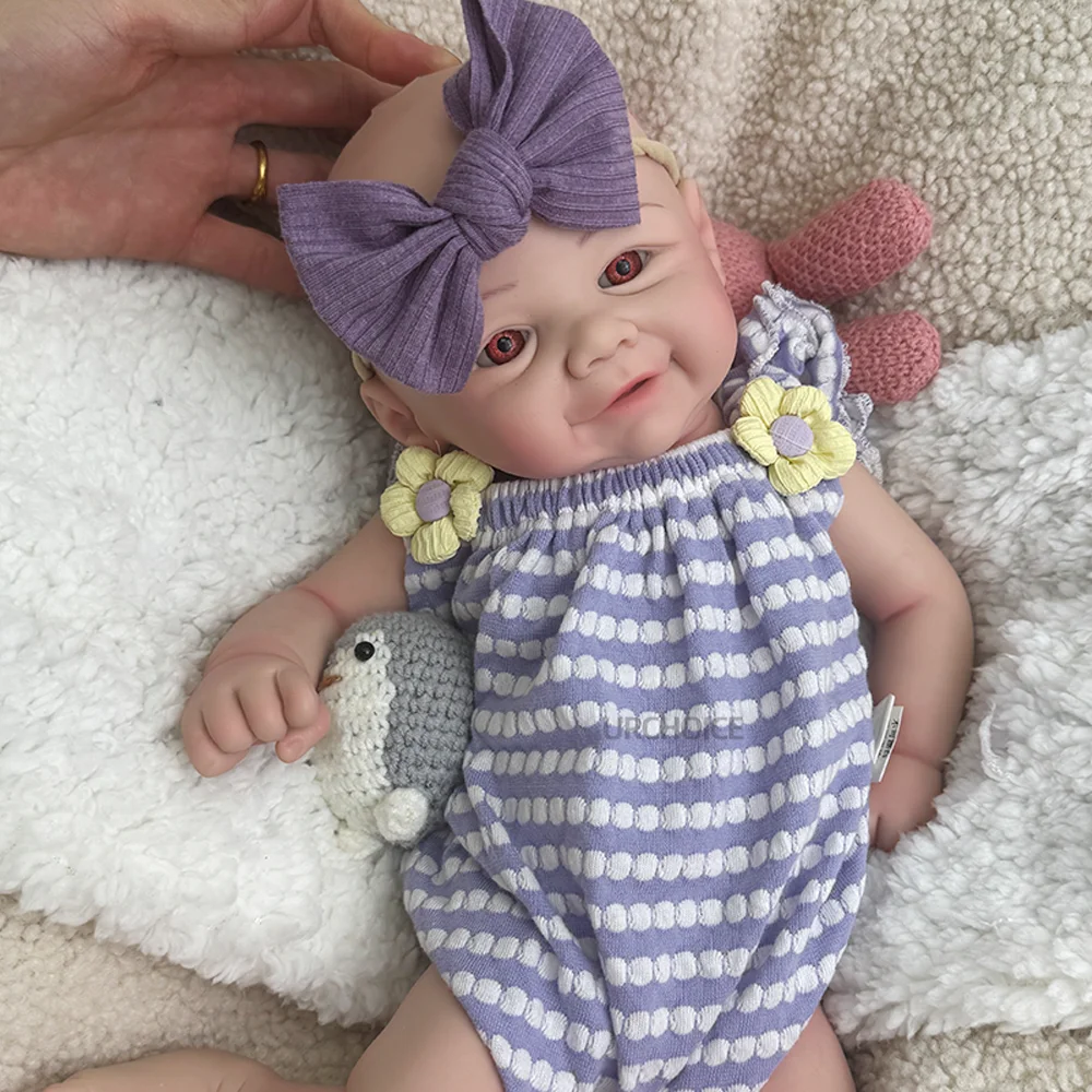 Schlussverkauf! 17" Silikon-Reborn-Mädchenpuppe Vivienne, lebensechte, waschbare Reborn-Babypuppe für Neugeborene für Kinder und Sammler, perfektes Geschenk