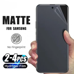 2-4Pcs Matte Hydrogel Film For Samsung Galaxy A71 A51 A31 A21S A11 A50 A30 A20 Screen Protector For Samsung M51 M31S M31 M21 M11