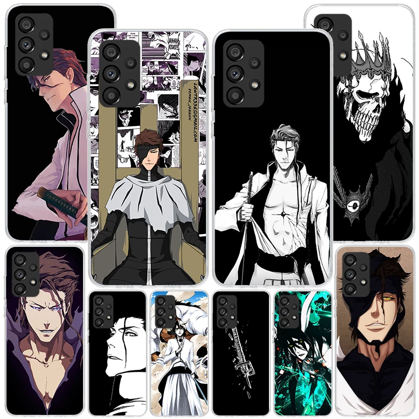 Bleach Aizen Sousuke Phone Case For Samsung Galaxy A15 A25 A35 A55 A14 A24 A34 A54 A04S A13 A23 A33 A53 A03S A12 A52 A22 A32 A02