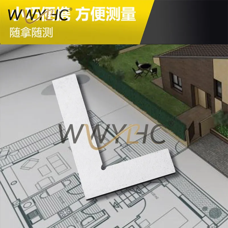Knife Edge Angle Ruler 100x70 90 Degrees High Precision Carbon Steel Elevator Type Right Angle Wood Work