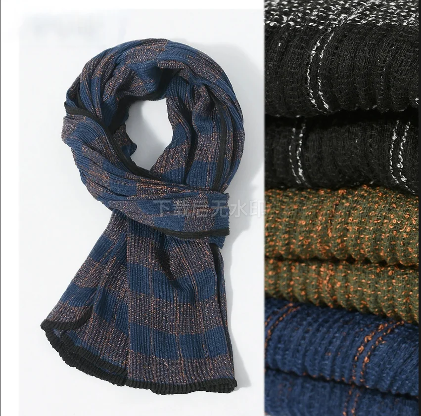 

Men's Contrasting Plaid Scarf New Vintage Good Feeling Soft And Warm Scarves For Retail And Wholesale