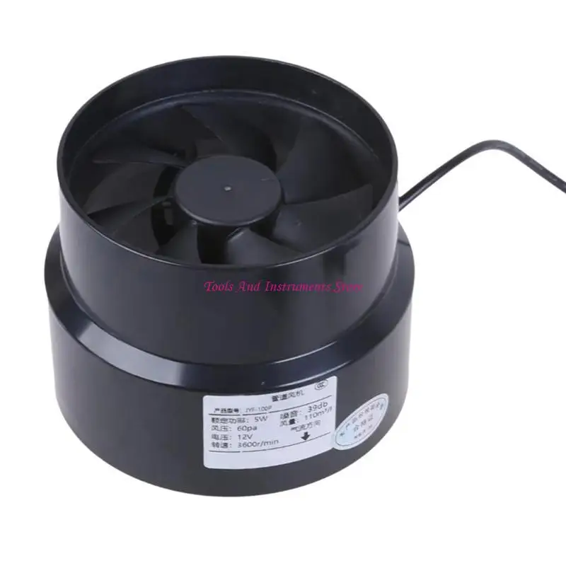 Quiet Marine Inline Blower Fan 97mm Durability ABS for Boat Ventilation C7AC