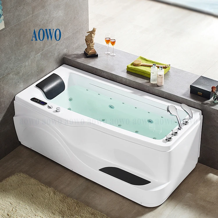 

Bubble Whirlpool Spa Bathtubs Bathroom Design Acrylic Portable Adult Pedal Bathtub With Colorful Jets Pillow Triangle Bathtub