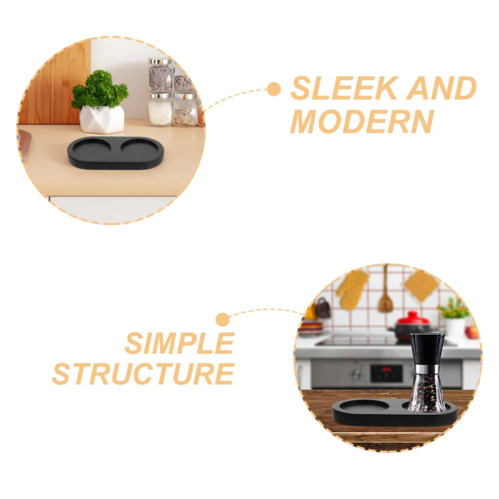 

Grinder Tray Wooden Tray For Kitchen Pepper Storage Tray Holder For Counter Wood Tray For Bottle