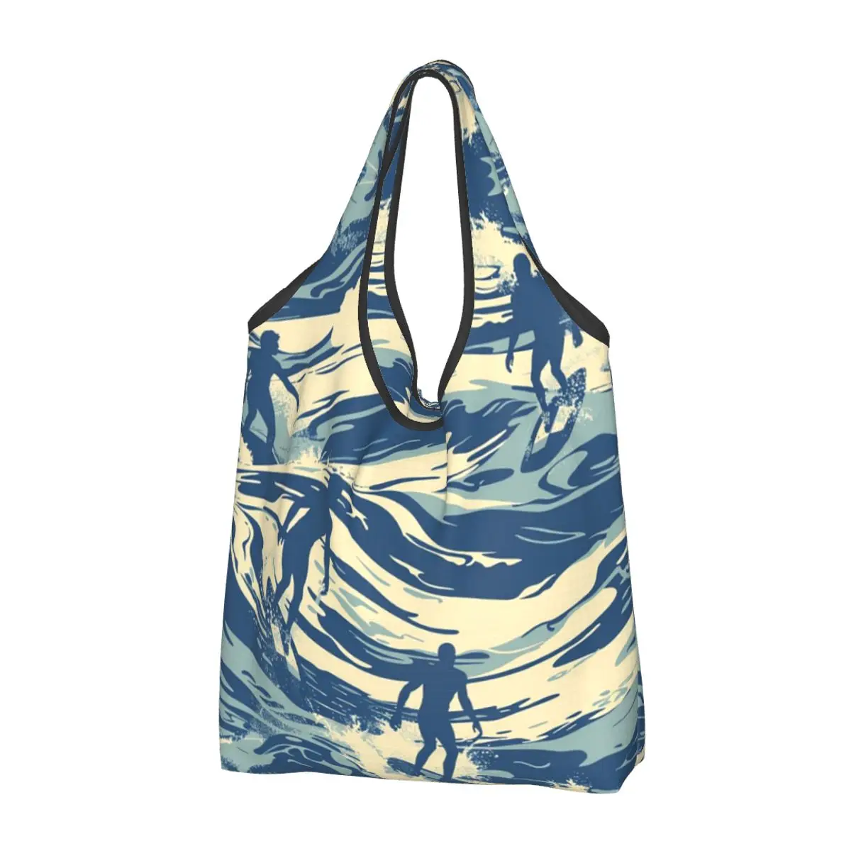 Mr Zogs Surfing Sex Wax Portable Tote Shopping Bags Foldable Shopper Bag Groceries Handbag Shoulder Bag