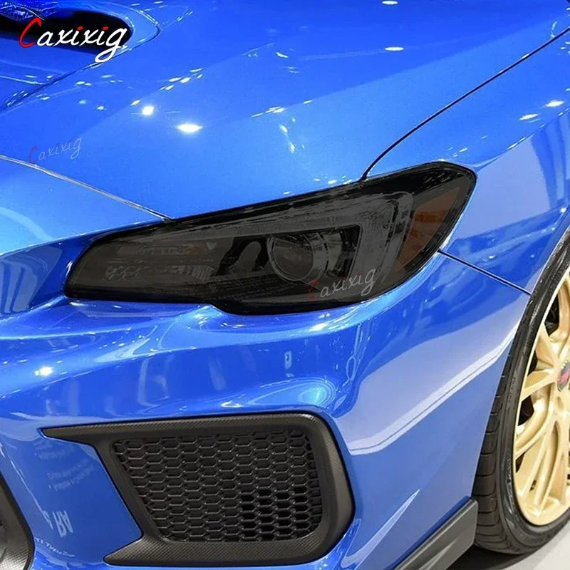 

2 шт. защитная пленка для фар автомобиля, восстановление фар, прозрачная черная наклейка из ТПУ для Subaru WRX 2015 г., аксессуары в подарок