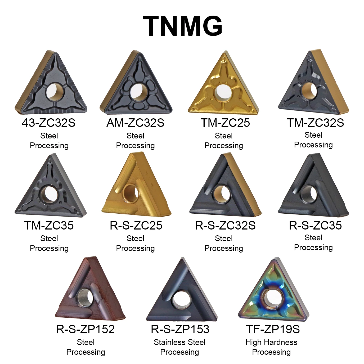 

MZG 10 шт. TNMG160404 TNMG160408 твердосплавная вставка Внешний токарный инструмент TNMG 160404 160408 Токарный станок Инструменты для резки Инструмент с ЧПУ