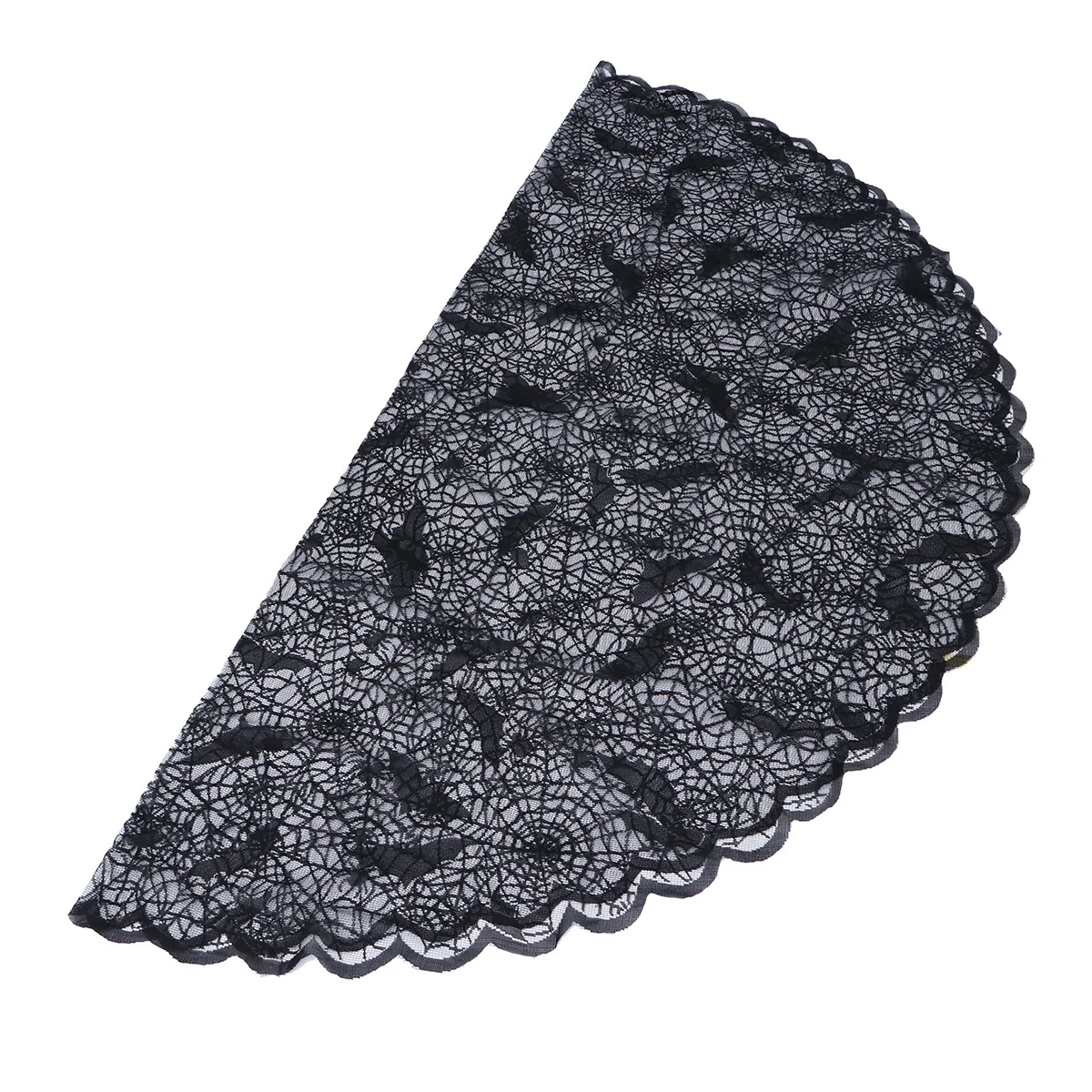 

Halloween Tablecloth Spider Bat Lace Horror Cover Round Bloody Scary Tablecloths for Trick or Treat