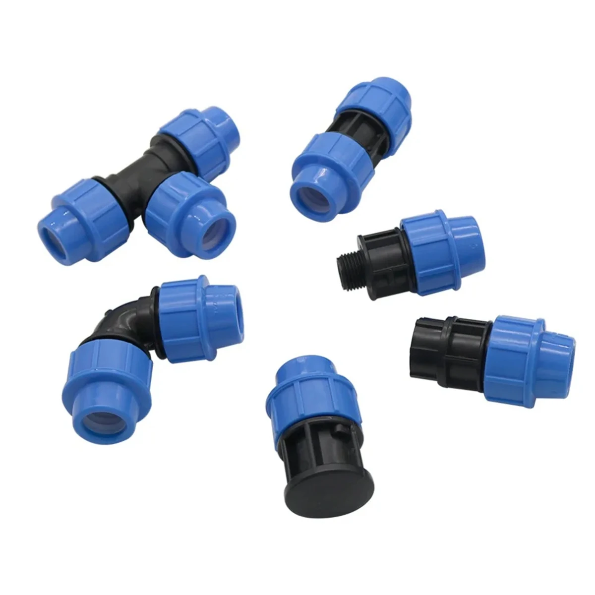 ID20/25/32mm lurus Tee siku konektor 1/2 "3/4" 1 "Female/Male Thread adaptor Splitter Valve cepat pipa air Fitting