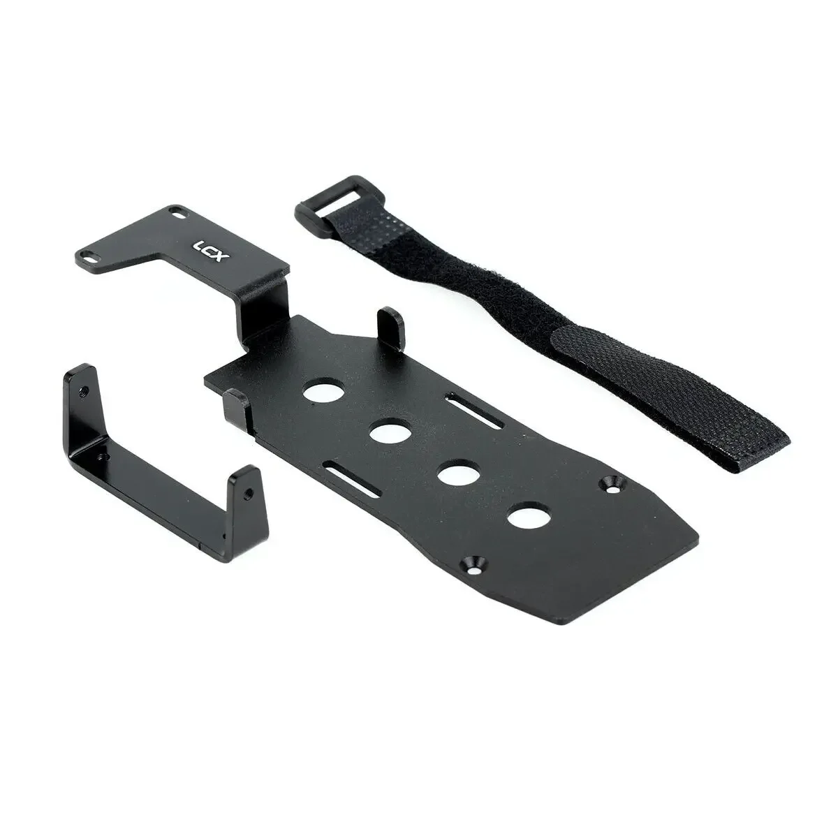 LCX Racing 1/10 coche trepador de control remoto, bandeja inferior de aluminio para batería LCG, soporte de batería para Traxxas TRX4, piezas mejoradas, accesorios