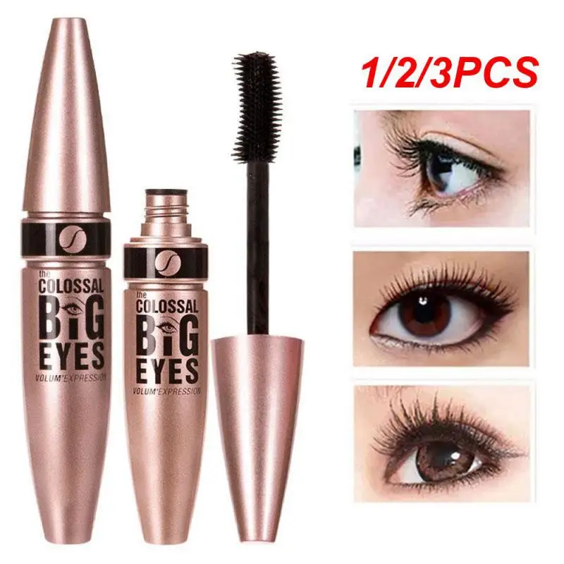 

1/2/3PCS Anti Apply Eye Black Natural And Slender Shelf Life 3 Years Makeup Waterproof Sweat-proof Mascara