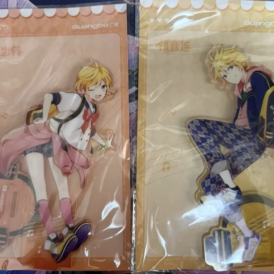 

Anime Peripherals Hatsune Miku Figure Acrylic Stand Kagamine Rin Figurine Standing Plate Kagamine Len Decoration Toys Gifts