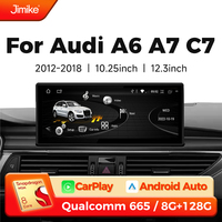 Android 14 bluetooth Car Radio Multimedia Player Carplay Screen Stereo ntelligent car systems GPS Navigation For Audi A6 A7 C7
