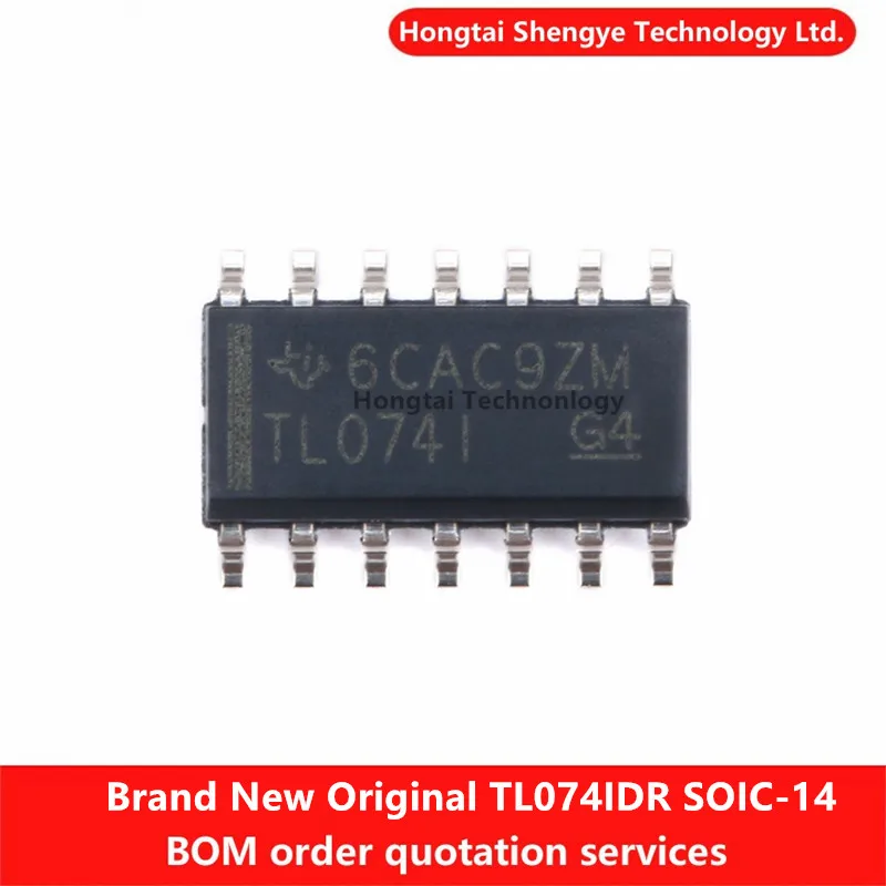 New Original TL074IDR SOIC-14 Quad Operational Amplifier IC Chip