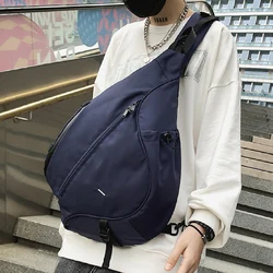 Large Capacity Men's Chest Pack Casual Hip Hop Travel Unisex Crossbody Bag High Quality Nylon Storage Shoulder Bag Free Shipping