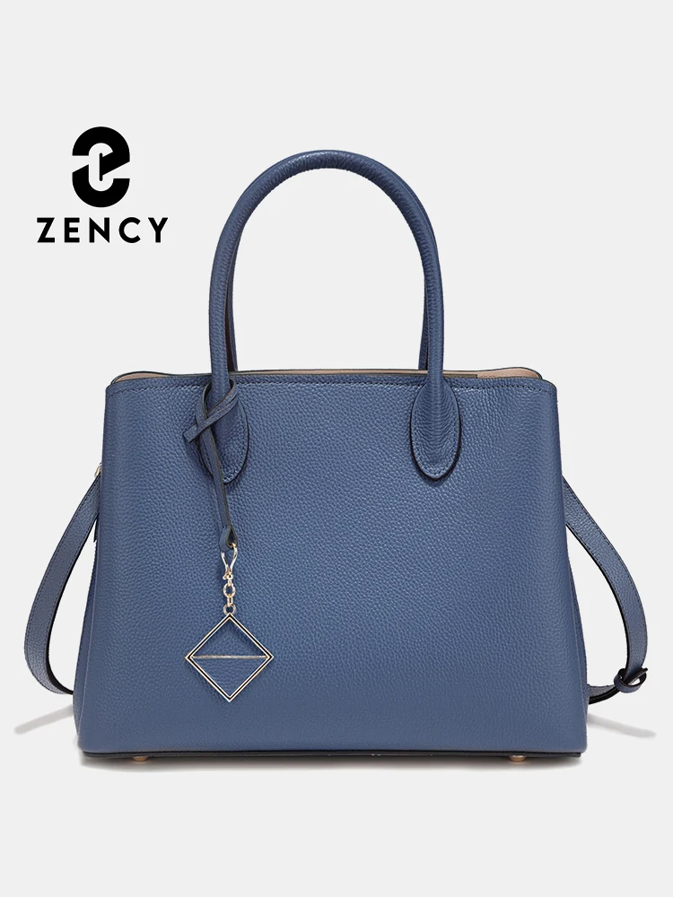 Zency Women's Genuine Leather Top Handle Bags Large Shopper Designer Shoulder Bag Large Cross-body