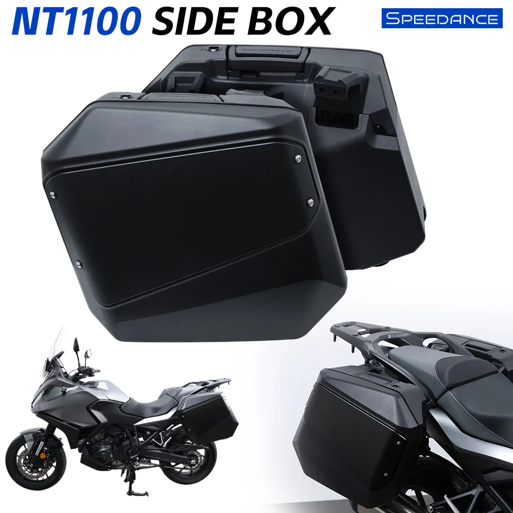 Speedance Bags Motorcycle Hard Side Panniers for Honda NT1100, Quick Release Side Luggage, OEM Direct Fit, No Modification