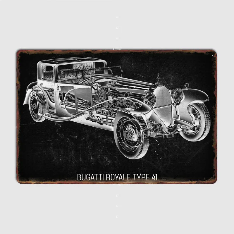 Cars Cutaway 8 Series E31 Sports Car Posters Metal Plaque Poster Home Decorations Classic Tin Sign Room Decor Wall art