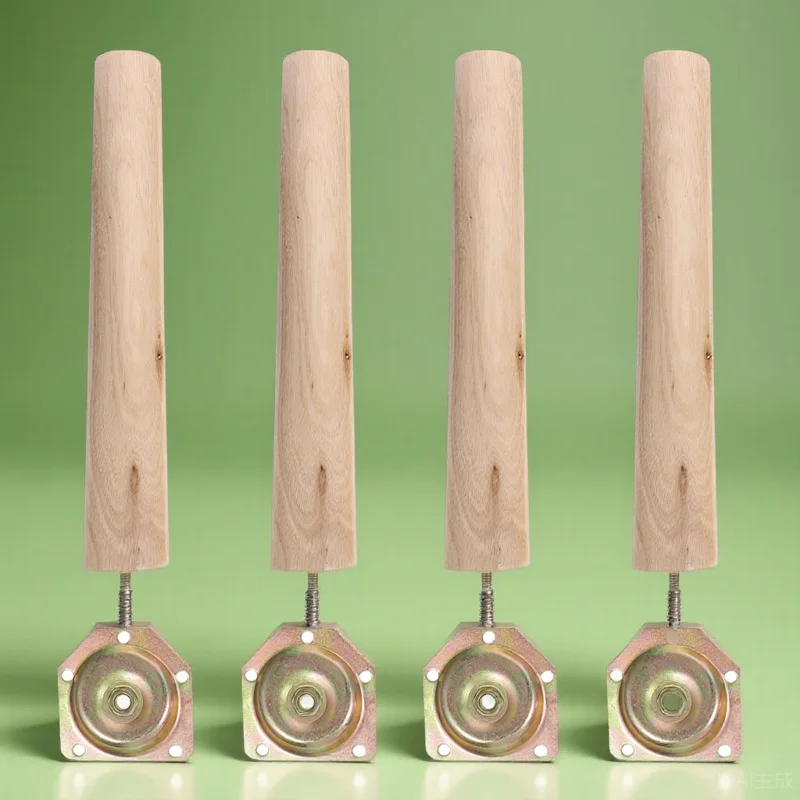 

4 комплекта деревянных ножек для мебели: высокая прочность, натуральная текстура, для диванов, столов, скамеек, тумб. Надежные опоры для мебели с высокой несущей способностью.