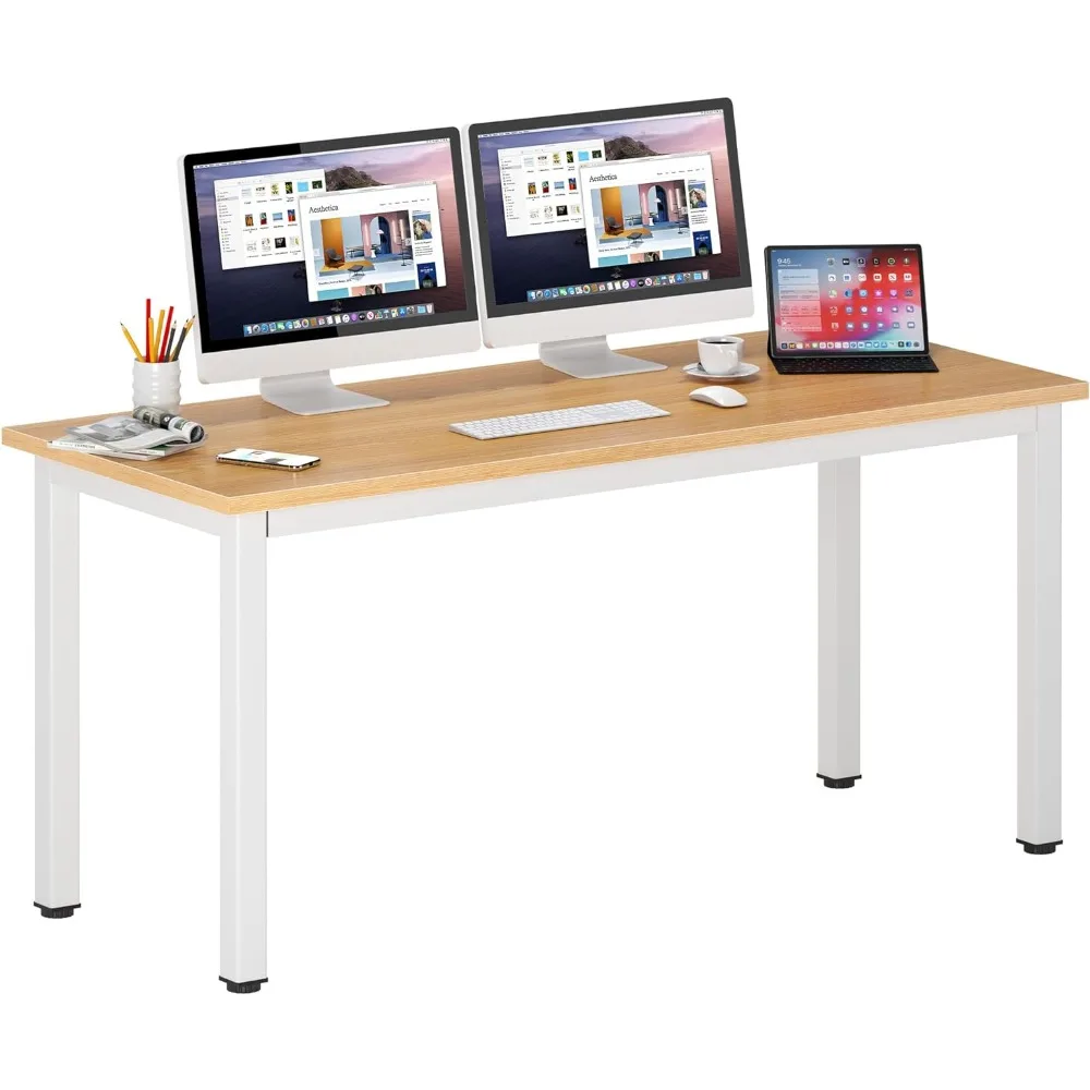 63 inches X-Large Computer Desk, Composite Wood Board, Decent and Steady Home Office Desk/Workstation/Table