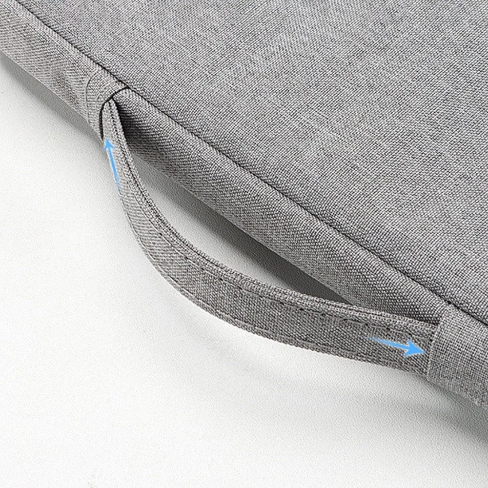 

With Handle Portable Laptop Bags Lightweight Dual Zipper Laptop Case Waterproof Soft Material Notebook Sleeve Business Briefcase