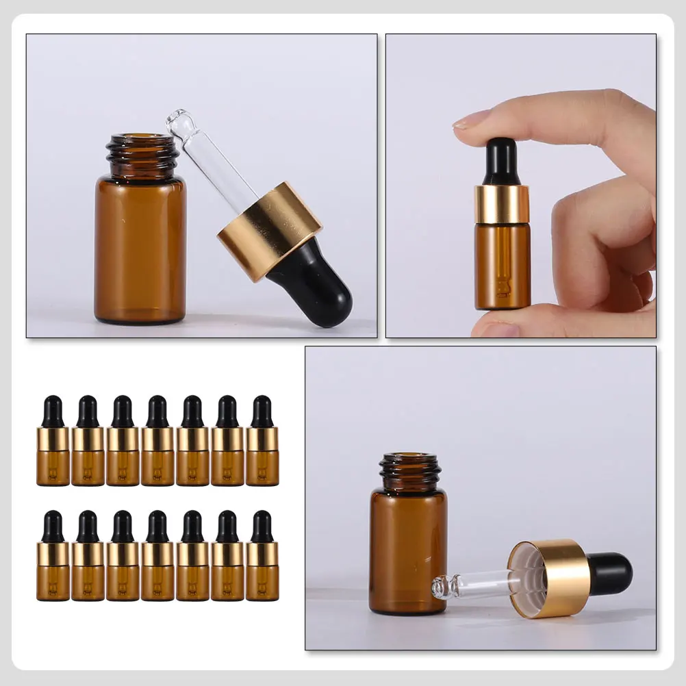 

20pcs Glass Dropper Bottles 10ml Clear Mini Childproof Essential Oil Bottles Liquid Dispensers Aromatherapy Packaging Travel