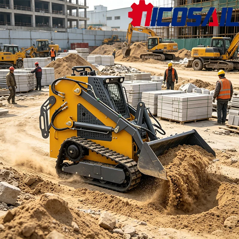 

Newest Customizable Tracked Skid Steer Loader CE EPA Compliant Multi Accessory For Material Handling Transport
