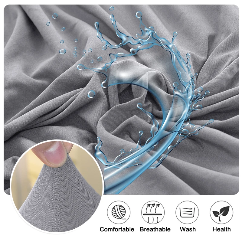 مقاوم للماء كرسي طويل الساق يغطي النسيج قذيفة غطاء كرسي يغطي مقاعد البدلاء غطاء قصير الحجم مقعد الحال بالنسبة لغرفة المعيشة المنزلية 1/2/4/6 قطع #6