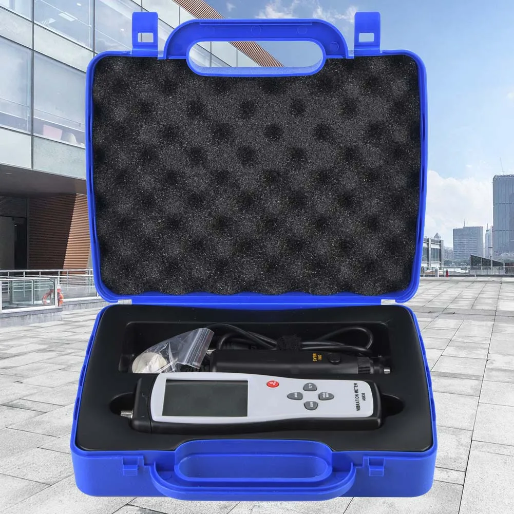 Тестер анализатора вибрации, ЖК-тестер вибрации, измеритель виброметра, анализатор вибрации, тестер вибрации AS63B, виброметр, измеритель вибрации