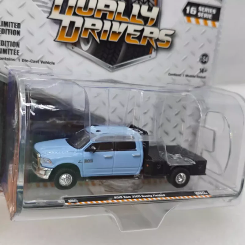 GreenLight 1:64 Scale 2018/2023 Ram 3500 Dually Flatbed 46160-C/F Alloy Car Model Collection Display Ornament Toy Gift