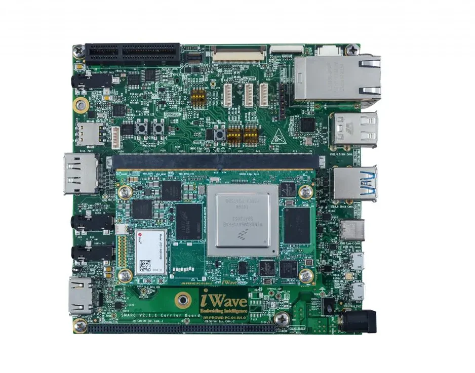 iWave Systems iW-G27D-SCQM-4L008G-E032G-LCJ   Development Boards & Kits - ARM i.MX 8QuadMax MPU, 8GB RAM, 32GB eMMC, Wi-Fi/BLE5.