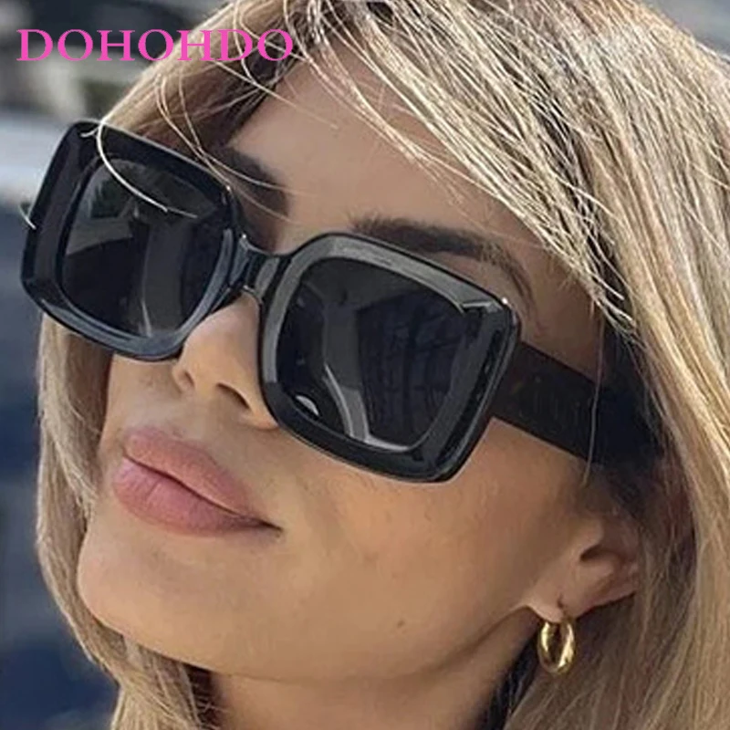 

Trendy Big Frame Square Men Sunglasses Fashion Classic Luxury Brand Designer Women Outdoor Driving Travel Eyewear Female UV400
