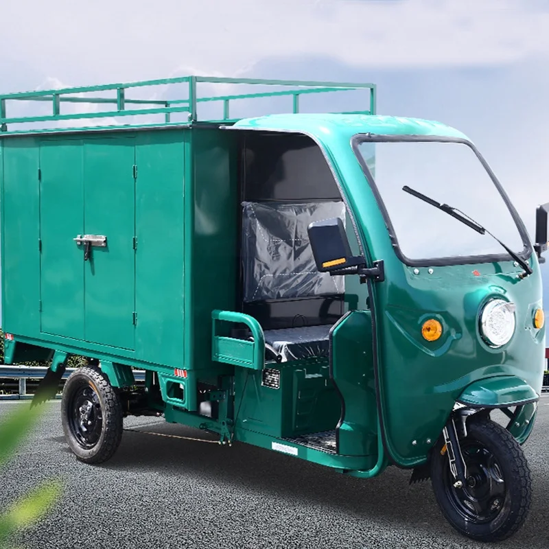 School 1200W 1500W 3 Wheel Electric Tricycle Canopy Hot Model Electric Tricycle Single Person Electric Transport Vehicle