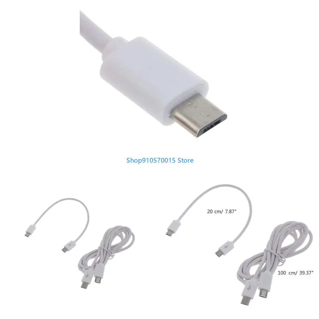 B95C 20/100cm Micro USB to Micro USB OTG Cable Male-Male Connector for Phone Tablet