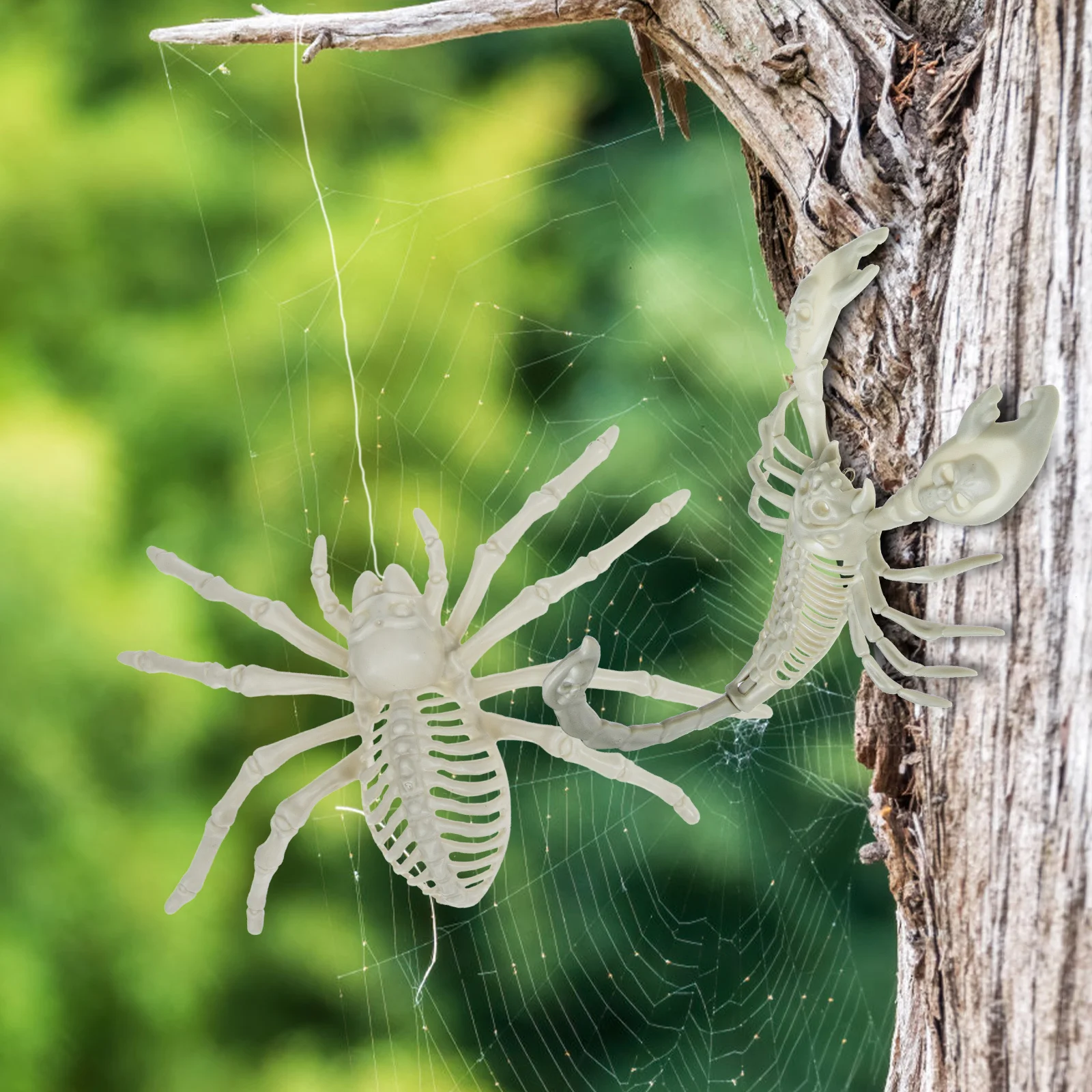 1 Set Ragni di Halloween Scorpione Decorazioni Realistici Scherzi simulati Puntelli Forniture per feste Ragni di Halloween Simulazione Ragno