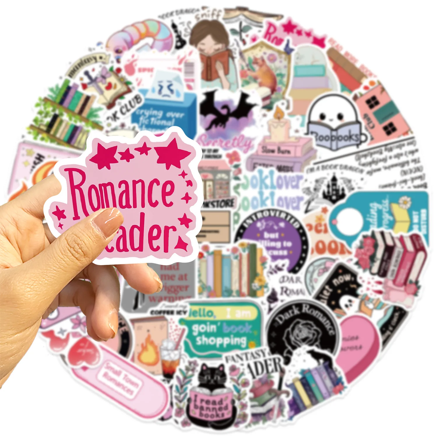 

50/100 шт., наклейки с героями мультфильмов для чтения, граффити, детские канцелярские принадлежности, наклейки «сделай сам», украшения для гитары, ноутбука, багажа, водонепроницаемые наклейки