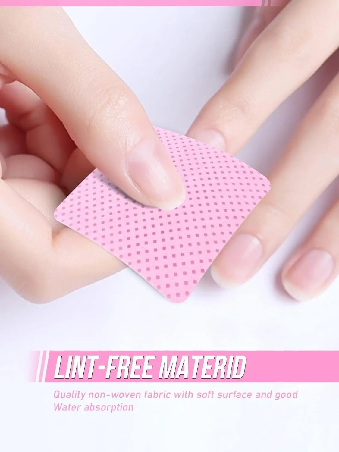 200PCS Lint Free Nail Cotton Pads,Nail Polish dehumidifier for Eyelash Extension Products and Nail Oil Bottle,Nail Supplies