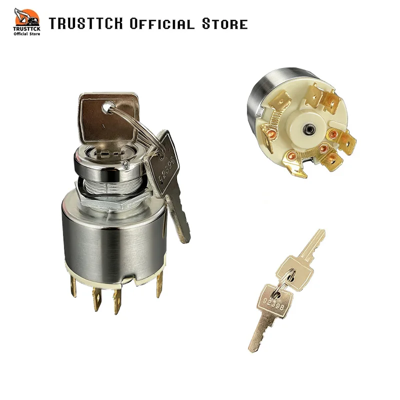 4 Position Park/Off/On/ Ignition Switch 551508 with 2 Keys for Lucas SPB501