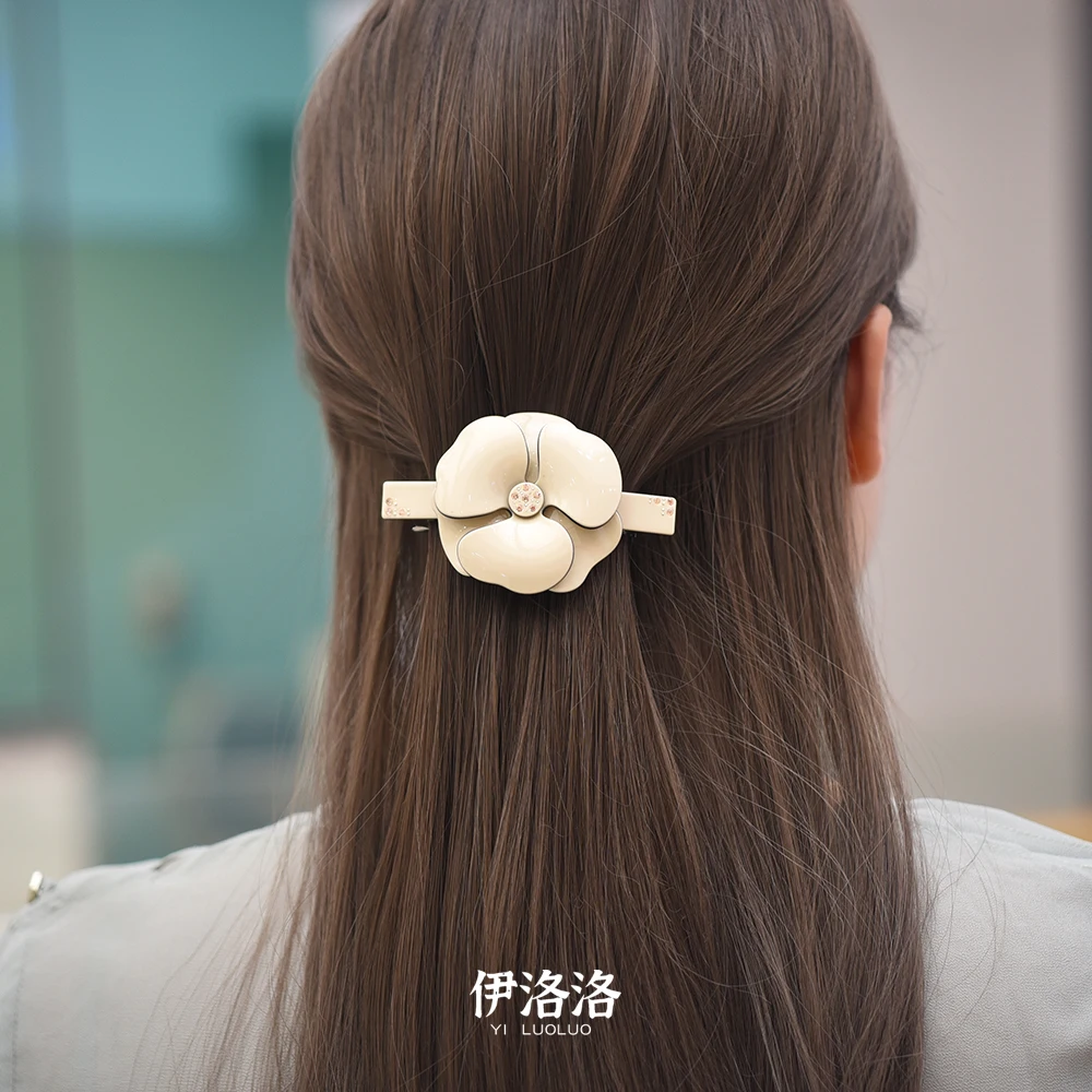 Women Headwear Flower Rhinestone Hair Clip Fashion Vintage Hair Barrette Cute Hair Accessories For Women