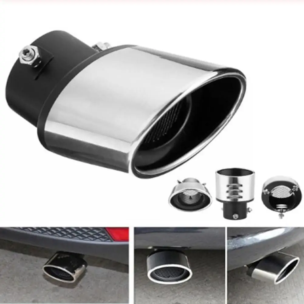 

Car Exhaust Pipe Stainless Steel Muffler Tail Pipe Outlet Nozzle End Tail Throat Modified Accessories